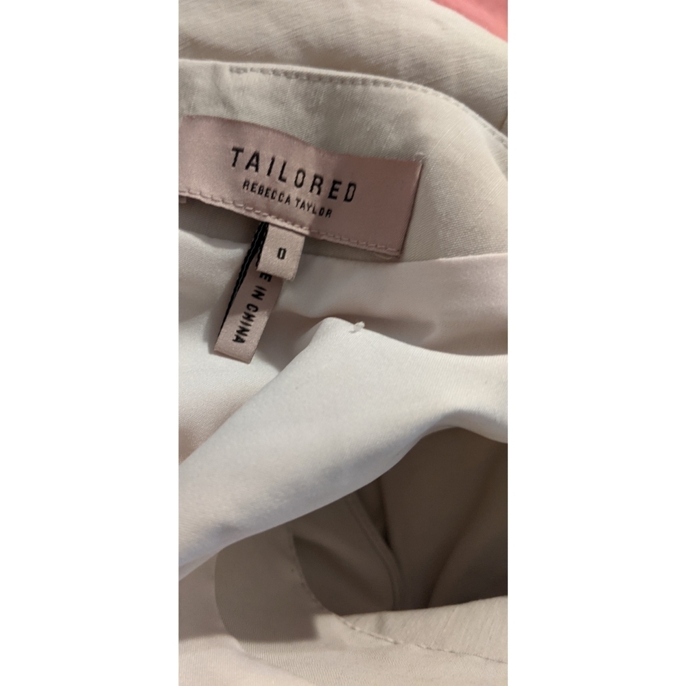 Rebecca Taylor Cream Ruched Ruffle Sheath Dress - Picture 12 of 14